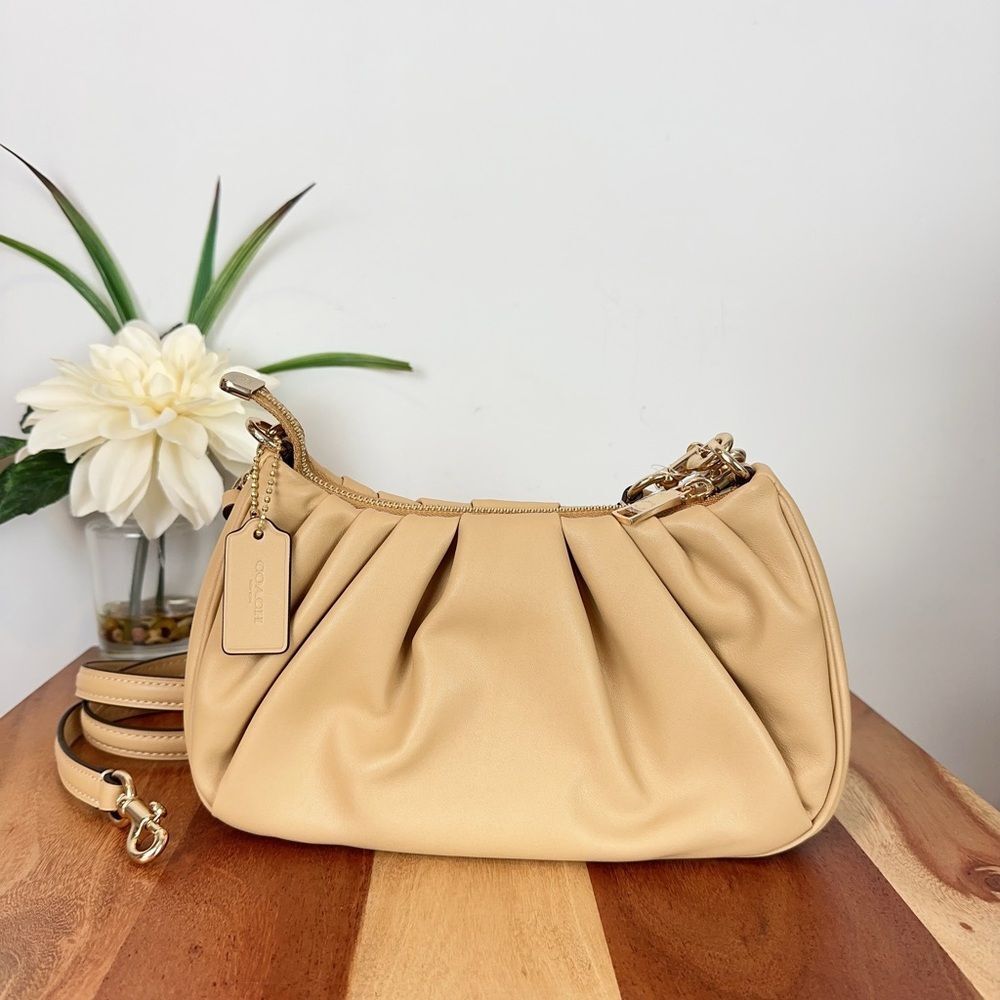 NWT Coach Teri Shoulder Bag With Ruching - Picture 8 of 11